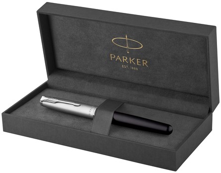 Vulpen Parker Sonnet Essential sandblasted CT matte black lacquer fijn-2