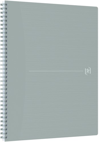Spiraalblok Oxford Origin A4+ lijn 140 pagina's 80gr grijs-2