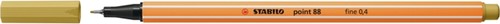 Fineliner STABILO point 88/66 fijn khaki
