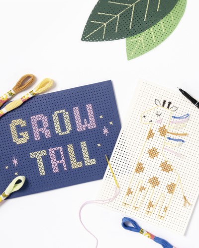 Borduurset Folia 10 borduurkaarten -garen en -naalden 25-delig-3