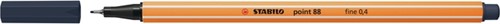 Fineliner STABILO point 88/98 fijn payne's grijs