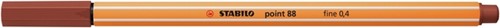 Fineliner STABILO point 88/75 fijn sienna-2