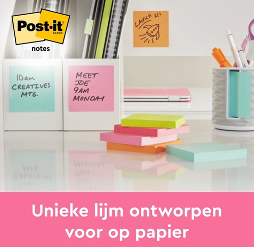 Memoblok Post-it 655 76x127mm roze 6 stuks-3