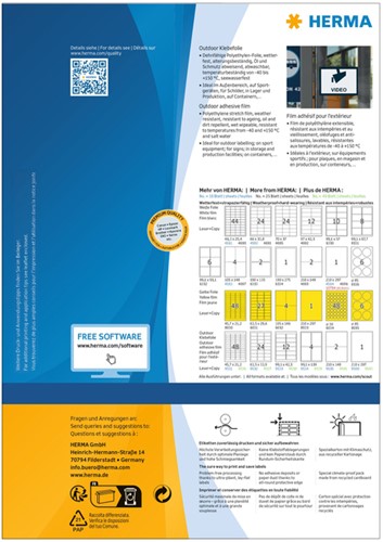 Etiket HERMA 9539 99.1x139mm weerbestendig wit 160 stuks-3