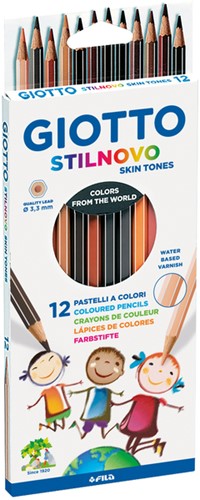 Potlood Giotto Stilnovo skin tones 12 stuks