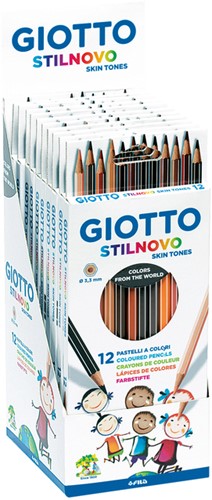 Kleurpotlood Giotto Stilnovo Skin Tones set à 12 kleuren-2
