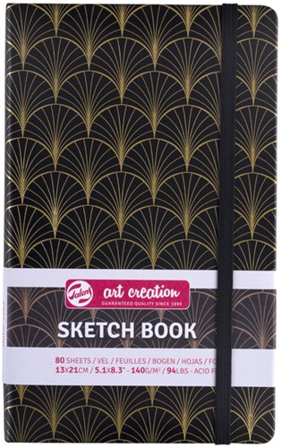Schetsboek Talens Art Creation 80 vel 140gr 130x210mm art deco