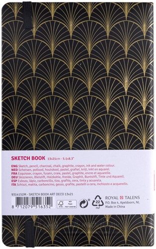 Schetsboek Talens Art Creation 80 vel 140gr 130x210mm art deco-2