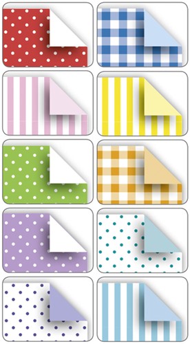 Vouwblaadjes Folia 80gr 20x20cm 50 vel 2-zijdig 10 basics designs-2