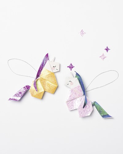 Vouwblaadjes Folia 75gr 14x14cm 50 vel 2zijdig iriserend embossing ass-2