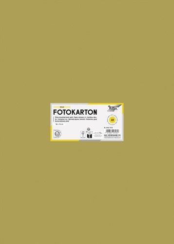 Fotokarton Folia 2zijdig 50x70cm 300gr nr65 goud