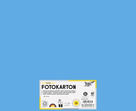 Fotokarton Folia 2zijdig 50x70cm 300gr nr33 babyblauw
