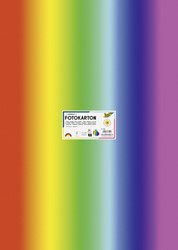 Fotokarton Folia 300gr 50x70cm 1650 regenboog
