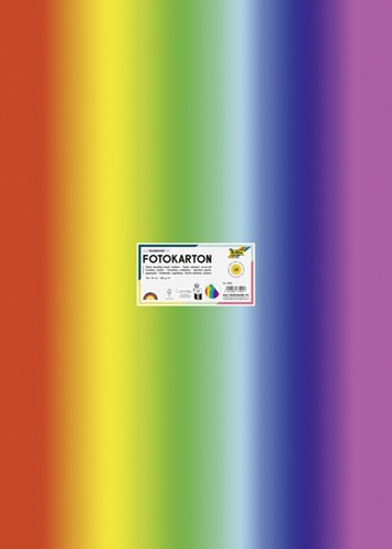 Fotokarton Folia 2zijdig 50x70cm 300gr regenboog