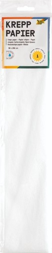 Crepepapier Folia 250x50cm nr100 wit