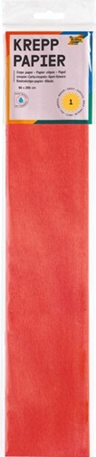 Crepepapier Folia 250x50cm nr134 felrood