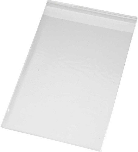 Cellofaanzak Creativ Company 17.3x12.3cm 25 micron met plakstrip 200st