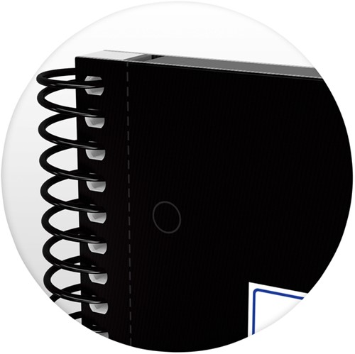 Notitieboek Oxford Classic Europeanbook A4+ 4-gaats ruit 160pag zwart-2