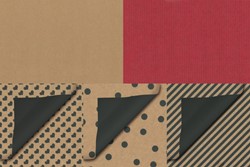 Cadeauzak Special Wrap 12x19cm kraft zwart en wit assorti doos à 1000 stuks