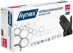 Handschoen Hynex nitril XL zwart 3.5g pak à 100 stuks