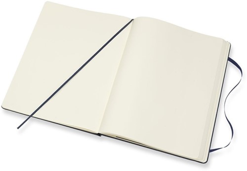 Notitieboek Moleskine XL 190x250mm blanco hard cover sapphire blue-3