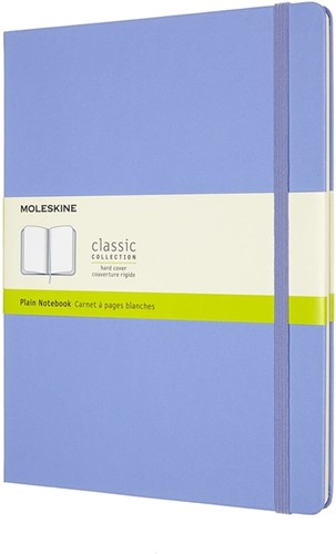 Notitieboek Moleskine XL 190x250mm blanco hard cover hydrangea blue