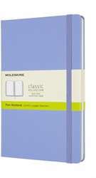 Notitieboek Moleskine large 130x210mm blanco hard cover hydrangea blue