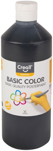 Plakkaatverf Creall basic 20 zwart 500ml