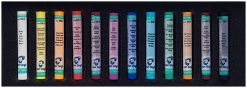 Pastelkrijt Talens Van Gogh zacht assorti doos à 12stuks-2