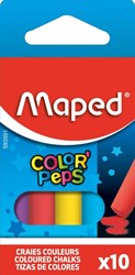 Schoolbordkrijt Maped Color'Peps assorti stofvrij