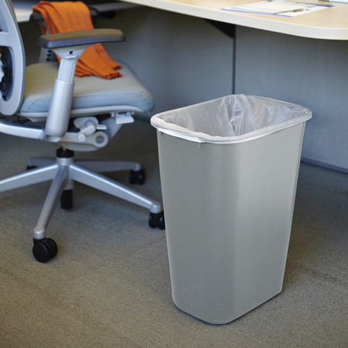 Afvalbak Rubbermaid groot 39 liter grijs-3