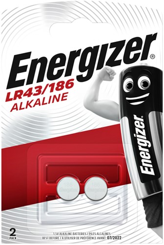 Batterij Energizer knoopcel 2x LR43 alkaline
