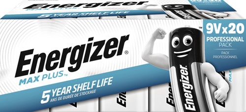 Batterij Energizer Max Plus 20x 9v alkaline