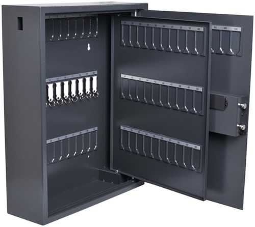 Sleutelkast Pavo high security magnetisch met fingerprintslot 100 haken 600x480x150mm-3
