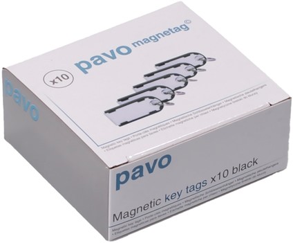 Sleutellabel Pavo Magnettag zwart 10 stuks-3