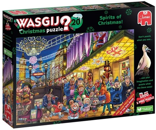 Puzzel Wasgij Christmas 20 - De Geesten van de Kerstmis! 2x1000st (1 puzzle for free)