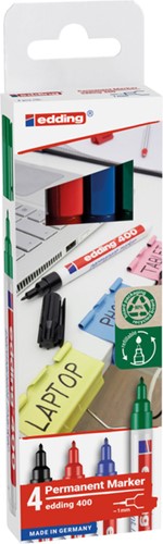 Viltstift edding 400 creatief rond 1mm assorti
