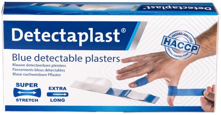 Elastische blauwe textielpleister Detectaplast 180x20mm 100 stuks-3