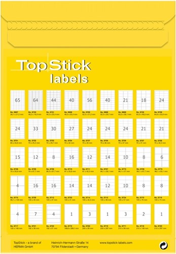 Etiket TopStick 8714 105x42.3mm wit 1400 stuks-2