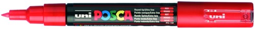 Paintmarker Uni POSCA PC1MC extra fijn rood
