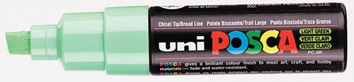 Verfstift Posca PC8K breed schuin lichtgroen