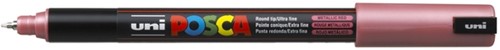 Paintmarker Uni POSCA PC1MR extra fijn metallic rood