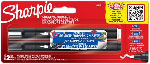 Creatieve marker Sharpie assorti 2 stuks