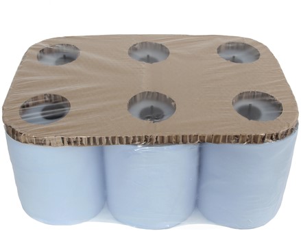 Handdoekrol Cleaninq Matic 2-laags 150m blauw-2