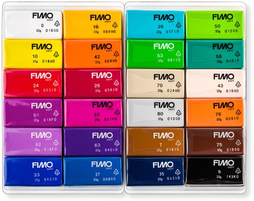 Boetseerklei Staedtler Fimo soft 8023C assorti 24 stuks-2