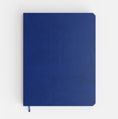 Notitieboek de KEMPEN Blue Note 171x220mm blanco 192 pag 90gr blauw