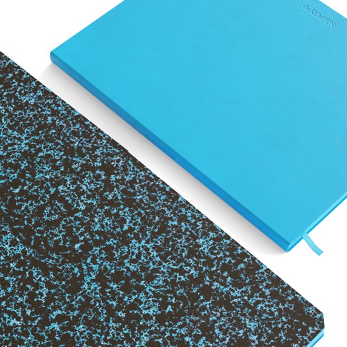 Notitieboek de KEMPEN Limitless 171x220mm blanco 192 pag 90gr felblauw-2