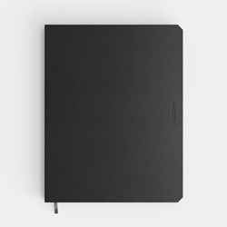 Notitieboek de KEMPEN Silence 171x220mm lijn 192 pag 90gr donkerblauw