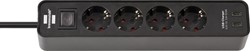 Stekkerdoos Brennenstuhl Ecolor 4vdig incl 2 USB C 1.5m zwart