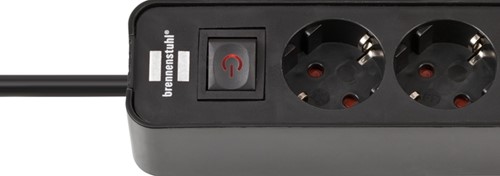 Stekkerdoos Brennenstuhl Ecolor 4vdig incl 2 USB C 1.5m zwart-2